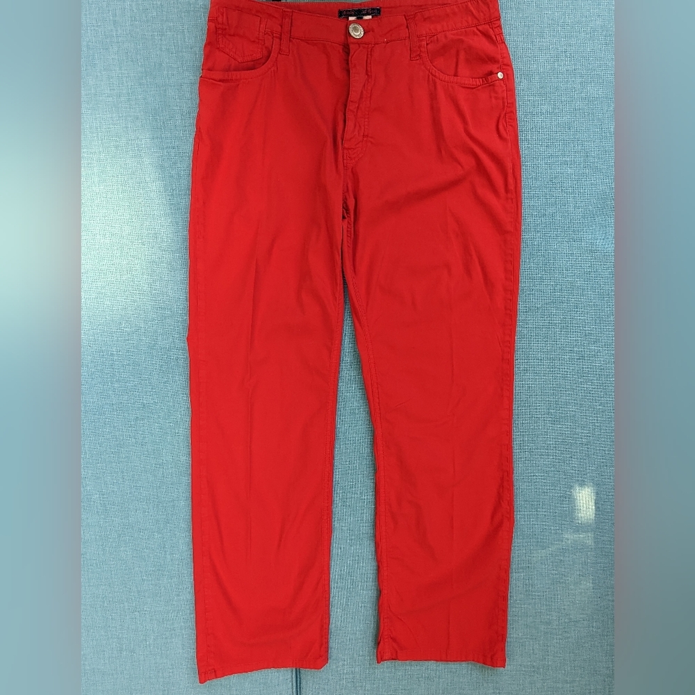 Women's Size 48 Red Pants, Les Copains Jeans